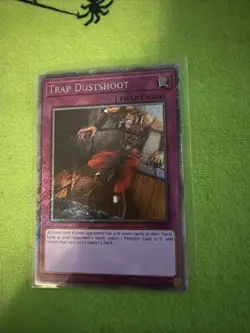 Trap Dustshoot (Platinum Secret Rare) RA04-EN121 Yugioh Stampede NM - Image 1