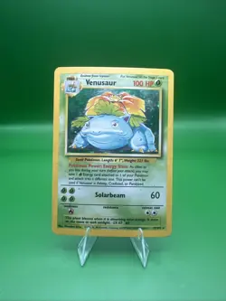 Pokemon TCG Venusaur Base Set Holo Unlimited Rare Card 15/102 1999 MP - Image 1