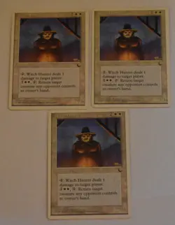 3X WITCH HUNTER White Rare CREATURE Chronicles MAGIC GATHERING CARD - Image 2
