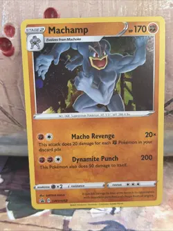 Pokemon TCG Champions Path Promo Machamp Card SWSH053 With Galaxy Swirl 🌀*MINT - Image 1