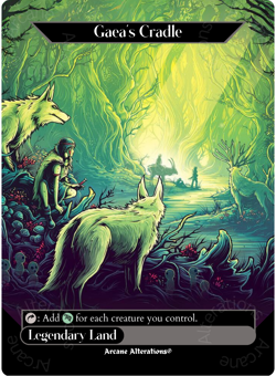 Gaea's Cradle - Full Art Altered Art Custom Cards - Image 1