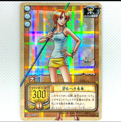 S3134 Nami SR HOLO Japanese One Piece Hyper Battle Carddass Card Vintage N14 - Image 1