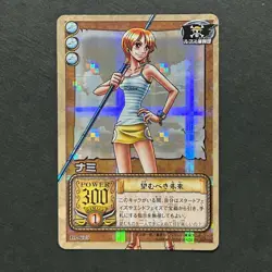 S3134 Nami SR HOLO Japanese One Piece Hyper Battle Carddass Card Vintage N14 - Image 2