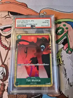 PSA 10 One Piece Card Game Tot Musica P-060 Uta Promo Alt Art Film Red - Image 1