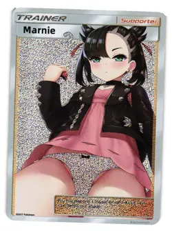 MARNIE TRAINER GLITTER Goddess Girl Story Custom Art Collectible Anime Card - Image 1