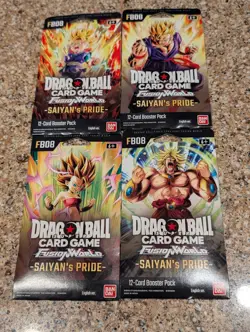 Dragon Ball Super Card Game 🔥 FB08 Saiyan's Pride Sleeved Booster x15 🔥 - Image 2