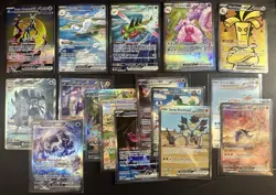 Huge Pokemon 16 Card SIR lot Altaria yanmega Iron Crown Tinkaton ex & more - Image 1