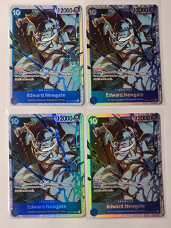 One Piece TCG OP13-042 Edward. Newgate SR X4 Playset Card Game CCG English - Image 1