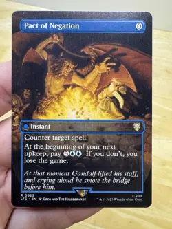 Pact of Negation Borderless #523 | LTC Lord Of The Rings Commander | MTG - Image 1