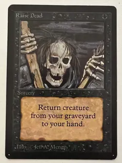 Magic the Gathering MTG Beta Raise Dead LP+ (Beta Bob) - Image 1