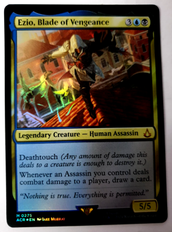 MTG Assassin's Creed - Ezio, Blade of Vengeance - FOIL Mythic - 0275 VLP - Image 1