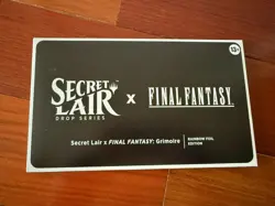 MTG Secret Lair x Final Fantasy Grimoire - Rainbow Foil English - New/Sealed - Image 1