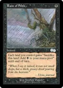 Rain of Filth Urza's Saga MtG NM - Image 1