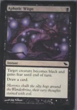 Aphotic Wisps - Shadowmoor: #55, Magic: The Gathering Nm R90 - Image 1