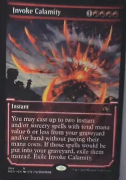 Invoke Calamity (Showcase) - Kamigawa: Neon Dynasty: #384, MTG Nm R238 - Image 1
