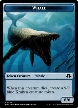MTG Whale // Energy Reserve Double-Sided Token Normal NM Modern Horizons 3 Magic - Image 1
