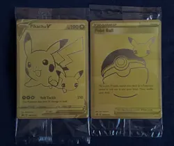 Pokemon Celebrations Pikachu V & PokeBall Gold Promos SEALED SWSH 145 & 146 - Image 1