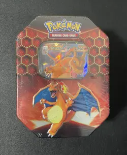 Pokemon Hidden Fates GX Tin-Charizard Factory Sealed New - Image 1