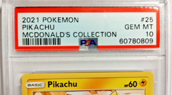 2021 Pokemon Pikachu McDonald's Collection #25 GEM MT 10 (60780809) - Image 3