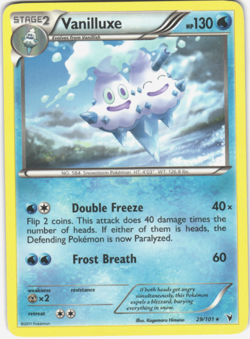 Pokemon - Vanilluxe - Rare - 29/101 - Noble Victories - NM/M - Image 1
