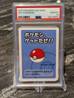 Pokeball PSA 10 Old Maid Get Pokemon! Deck Japanese 2019 Banuki Poke Ball - Image 1