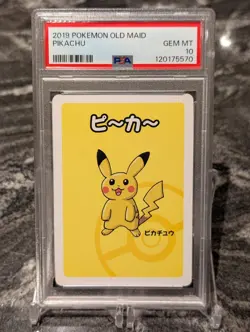 Pikachu PSA 10 Old Maid Deck Japanese 2019 Pokemon - Image 1