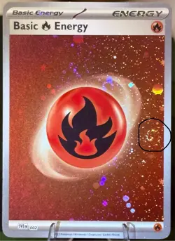Pokemon 151 Fire Energy 002 - 1 Swirl - Cosmos Holo NM/M - Image 1