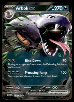 2023 Scarlet & Violet Series - Scarlet & Violet - 151 Arbok ex Double Rare #24 - Image 1