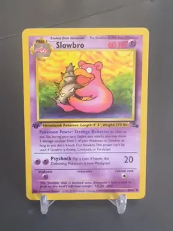 First Edition Pokemon TCG Slowbro Fossil 43 Regular Wizards Base Set - Image 1