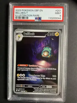 Bellibolt 201 PSA 9 2023 Pokemon OBF EN Illustration Rare - Image 1