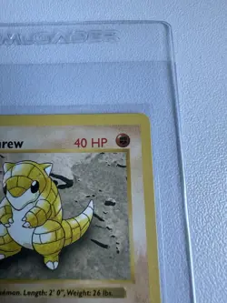 Sandshrew 1st Edition Base Set 62/102 WOTC Pokemon 1999 NM - Image 5