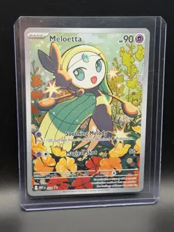 Pokemon Meloetta 026 Black Star Promo (NM) Pokemon Mega Evolution - Image 1