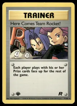 Pokemon Tcg Here Comes Team Rocket [1st Edition] #71 Pokemon Team Rocket LP - Image 1