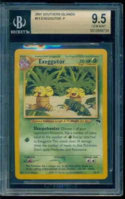 2001 Pokemon Southern Islands #13 Exeggutor Promo BGS 9.5 Gem Mint - Image 1