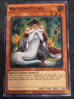 Mathematician DLCS-EN025 1st Edition Purple Ultra Rare Yugioh Card - Image 1