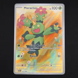 Pokemon TCG Card Maractus 093/086 Black Bolt Illustration Rare *English* - NM - Image 1
