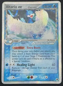 Altaria ex 2006 Pokemon Card TCG Dragon Frontiers 90/101 HP (Damaged) - Image 1