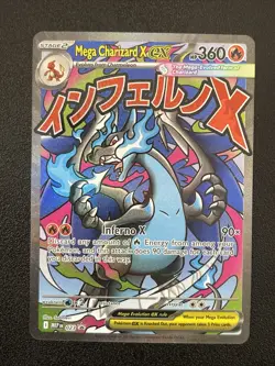 MEGA CHARIZARD X EX 023 Black Star Promo English Promo Pokemon Card MINT - Image 1