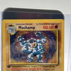 Machamp 8/102 Pokemon Card 1st Edition Base Set Holo WOTC 1999 HP Rare - Image 2