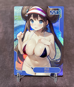 Rosa / Mei Pokemon SSR Holo Anime Waifu Card Goddess Story ACG - Image 1