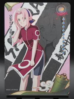 Sakura Haruno NRV01-UR-003L3 English Naruto Kayou Card Heavens Scroll NM - Image 1