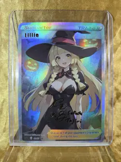 LILLIE Pokemon Trainer Waifu Goddess Card CUSTOM MADE - Image 1