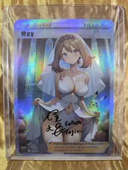 MAY Pokemon Waifu Goddess Card CUSTOM MADE - Image 1