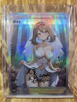 MAY Pokemon Waifu Goddess Card CUSTOM MADE - Image 2