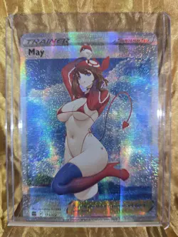 MAY Pokemon Trainer Waifu Goddess Card CUSTOM MADE - Image 1