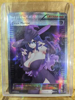 HEX MANIAC Pokemon Trainer Waifu Goddess Card CUSTOM MADE - Image 1