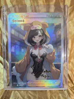SELENE Pokemon Waifu Goddess Card CUSTOM MADE - Image 2