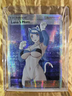 LANA'S MOM Pokemon Trainer Waifu Goddess Card CUSTOM MADE - Image 1