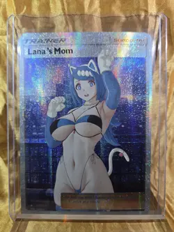 LANA'S MOM Pokemon Trainer Waifu Goddess Card CUSTOM MADE - Image 2
