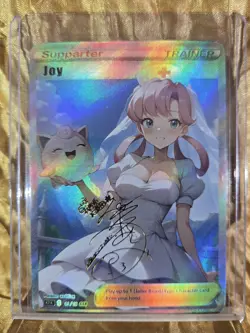 JOY Pokemon Trainer Waifu Goddess Card CUSTOM MADE - Image 1